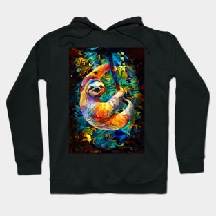 Colorful Sloth Hoodie